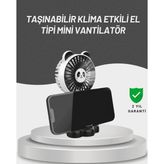 SDT Sessiz Çalışan USB Şarjlı Masaüstü Mini Vantilatör