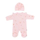Sebi Bebe 1108 Güllü Şapkalı Bebek Tulumu