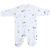 Sebi Bebe Fil Zürafa Bebek Tulumu 9543 - Ekru - 3 - 6 Ay
