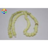 Sedef Taşı Kolye 7 mm Kehribar Klipsli