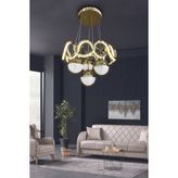 Sefa 4 Toplu Modern Sarkıt LED Avize - Gold - 1