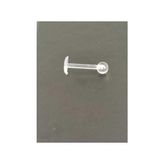 Şeffaf 8 mm Bioplast Labret Piercing - Çok Renkli