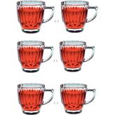 Şeffaf Cam Çay Bardağı 245CC 6'lı Paket, Şık ve Dayanıklı Set - Seçenek 1