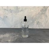 Şeffaf Dereceli Damlalıklı Cam Şişe 100ML
