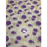 Şeffaf Desenli 80 cm X 150 cm 1.7 mm Kalın Pvc Kaymaz Masa Örtüsü