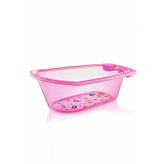 Şeffaf Desenli Pembe Bebek Banyo Küveti