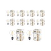 Şeffaf E27 4.8w Duy A60 Sarı Işık Rustik Led Ampul 10'lu