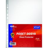 Şeffaf Poşet Dosya 1. Kalite Kraf 5 Paket