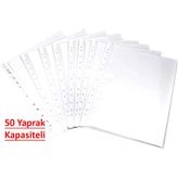 Şeffaf Poşet Dosya 50 Yaprak Kapasiteli , 100'Lü