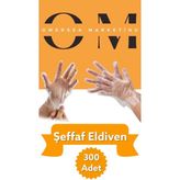 Şeffaf Poşet Eldiven 100'LÜ * 3 Paket (300 Adet) Tek Kullanımlık