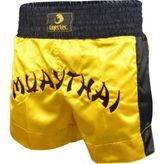 Seftil Tigertec Fight Muay Thai Şortu Siyah - Sarı - Siyah