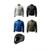 Şehir İçi Kullanıma Uygun Korumalı Yazlık Motosiklet Montu + HEDİYE AXXIS DRAKEN S MP4 B1 KASK