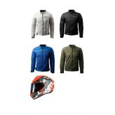 Şehir İçi Kullanıma Uygun Korumalı Yazlık Motosiklet Montu + HEDİYE AXXIS DRAKEN S TROOPER E5 KASK