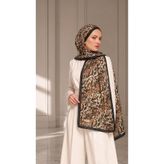 Sehlen Leopar Desenli Soft Pamuklu Şal - Taba (028)
