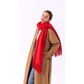 Sehlen Puffy Cherry Büklümlü Atkı ve Omuz Şalı