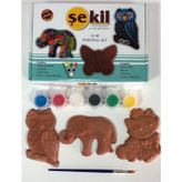 Şekil Seramik Obje 3'lü Boyama Seti