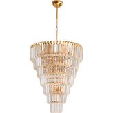 Şelale 60 Lık 7 Katlı 6 Lı Gold Sarı Sarkıt Avize