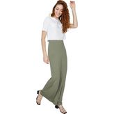 Select Moda Kadın Örme Maxi Etek - Haki - XL