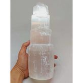 Selenit Kule Doğal Taş Lamba - 25cm (55756)