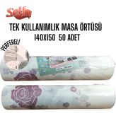Self Tek Kullanımlık 140x150 cm 50'li Masa Örtüsü