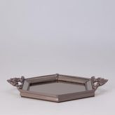 Selim Altıgen Aynalı Tepsi Taupe