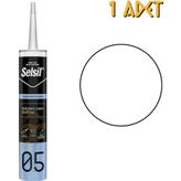 Selsil Mutfak Banyo Duşakabin Silikonu BEYAZ 280 ml. - 1 Adet