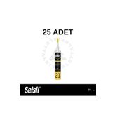 Selsil Silikonize Akrilik Mastik SİYAH (25ADET)