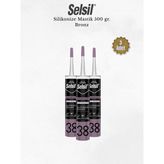 Selsil Silikonize Bronz Mastik 500 Gr. - 3 Adet