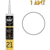 Selsil Silikonize Mastik Beyaz 500 Gr. - 1 Adet