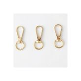 SEM AKSESUAR 1 Cm Yaylı Kanca Light (GOLD) - Metal Çanta ve Cüzdan Askı Klipsi - 10 ADET