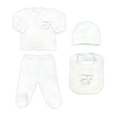 Sema Bebe Organic 5 Parça Hastane Çıkışı Zıbın Seti