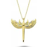 Sembol Gold Altın Melek Kolye