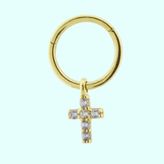Sembol Hac 14 Ayar Gold Altın Halka Piercing