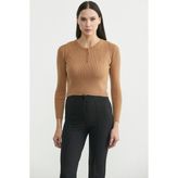 Sementa Fitilli Crop Triko Kazak - Karamel - Standart