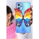 Senada Reeder S19 Max Pro Kılıf Şeffaf Silikon Baskılı ButterFly