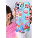 Senada Reeder S19 Max Pro Kılıf Şeffaf Silikon Baskılı Cupcake Donut