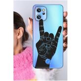Senada Reeder S19 Max Pro Kılıf Şeffaf Silikon Baskılı Rock'n