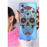 Senada Reeder S19 Max Pro Kılıf Şeffaf Silikon Baskılı Skull66