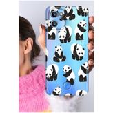 Senada Reeder S19 Max Pro Kılıf Şeffaf Silikon Baskılı Small Pandas