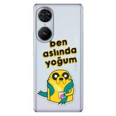 Senada Reeder S19 Max Pro S Edge ile Uyumlu Kılıf Desenli Baskılı Silikon Ben Aslında Yoğum