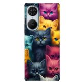 Senada Reeder S19 Max Pro S Edge ile Uyumlu Kılıf Desenli Baskılı Silikon Kedicikler