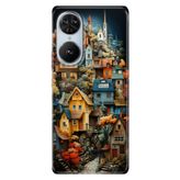 Senada Reeder S19 Max Pro S Edge ile Uyumlu Kılıf Desenli Baskılı Silikon Köy
