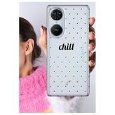 Senada Reeder S19 Max Pro S Edge ile Uyumlu Kılıf Şeffaf Silikon Baskılı Chill