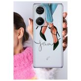 Senada Reeder S19 Max Pro S Edge ile Uyumlu Kılıf Şeffaf Silikon Baskılı FashionModa