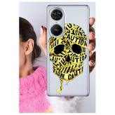 Senada Reeder S19 Max Pro S Edge ile Uyumlu Kılıf Şeffaf Silikon Baskılı İskeletCaution