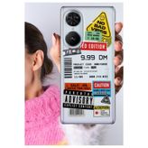 Senada Reeder S19 Max Pro S Edge ile Uyumlu Kılıf Şeffaf Silikon Baskılı Motifli MixSticker