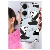 Senada Reeder S19 Max Pro S Edge ile Uyumlu Kılıf Şeffaf Silikon Baskılı Panda ZZZ