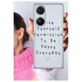 Senada Reeder S19 Max Pro S Edge ile Uyumlu Kılıf Şeffaf Silikon Baskılı Yourself