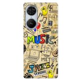 Senada Reeder S19 Max Pro S Edge İle Uyumlu Kılıf Silikon Desenli Kapak 80'S Music
