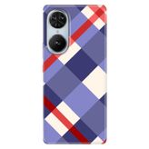 Senada Reeder S19 Max Pro S Edge İle Uyumlu Kılıf Silikon Desenli Kapak Mavi Ekose